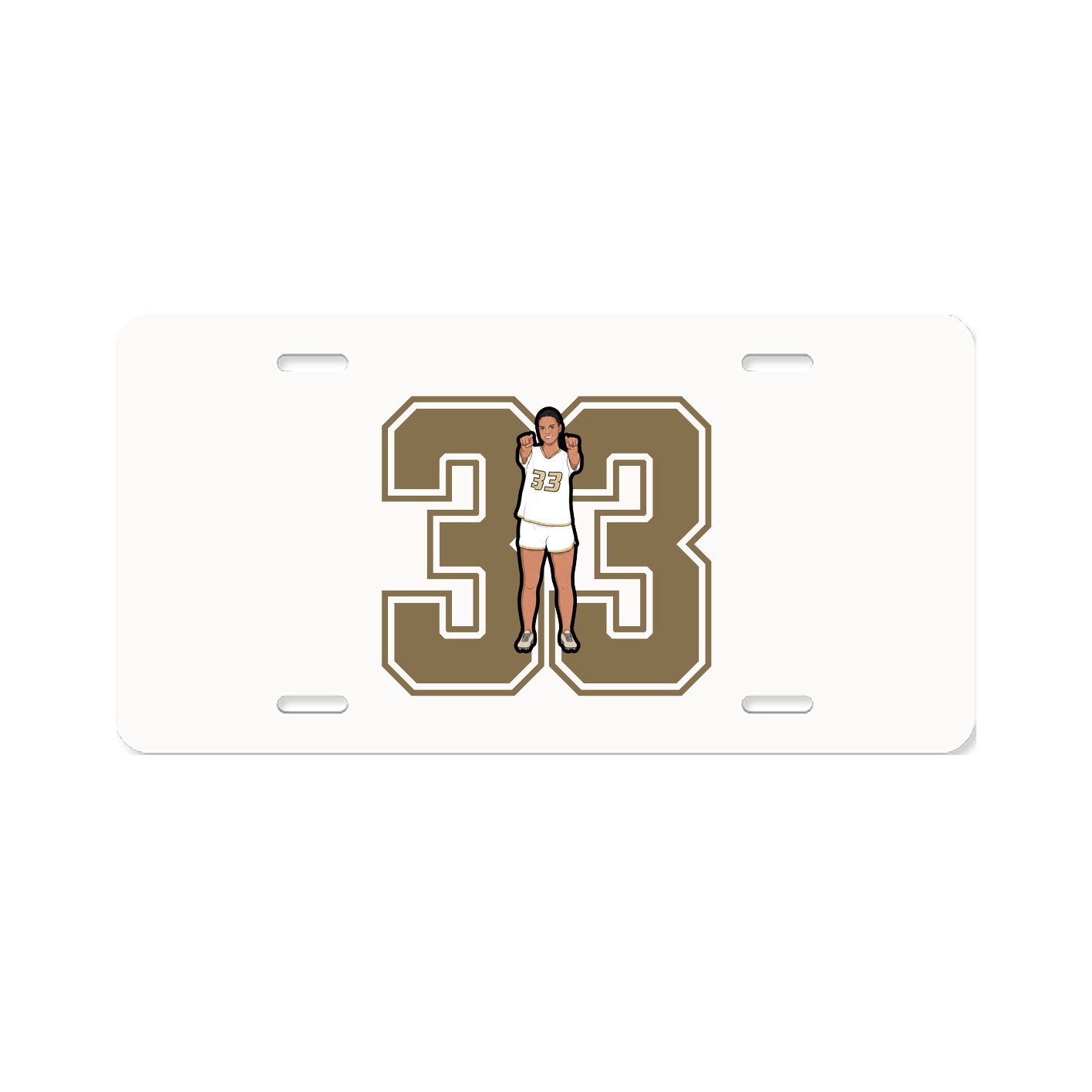 License Plate — Number in Classic