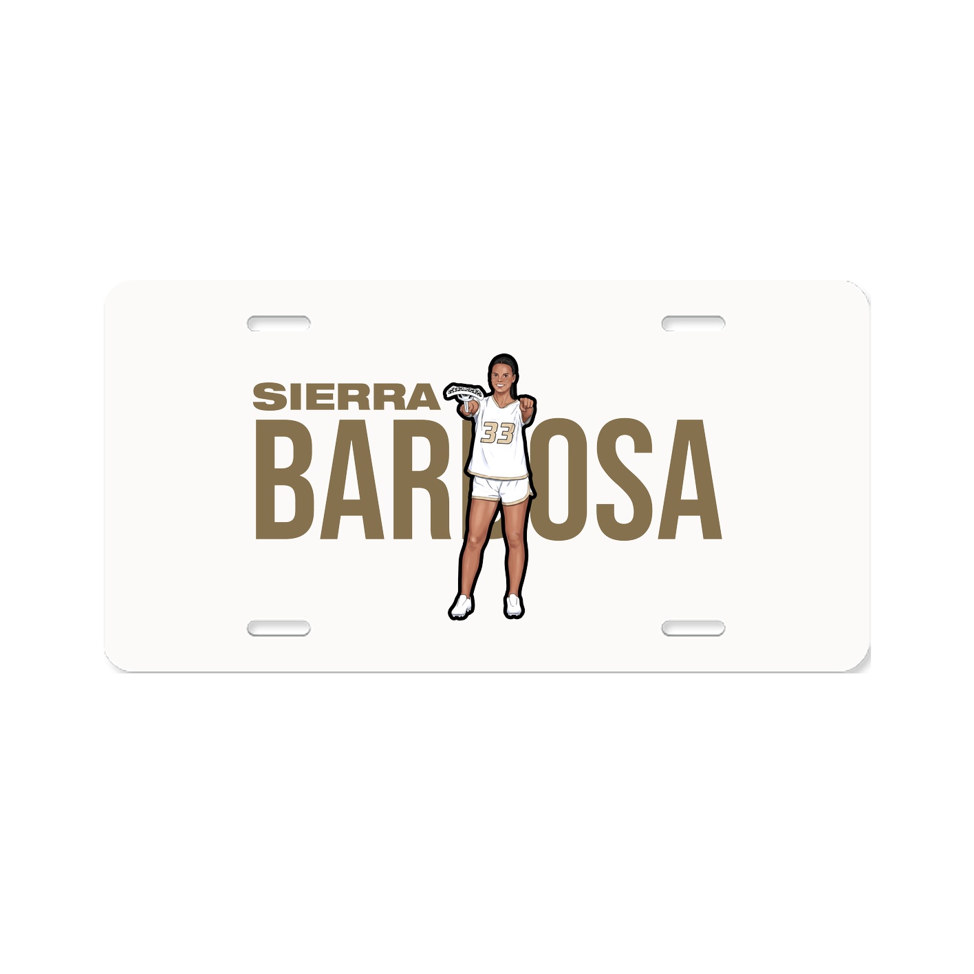 License Plate — Player Name in Classic
