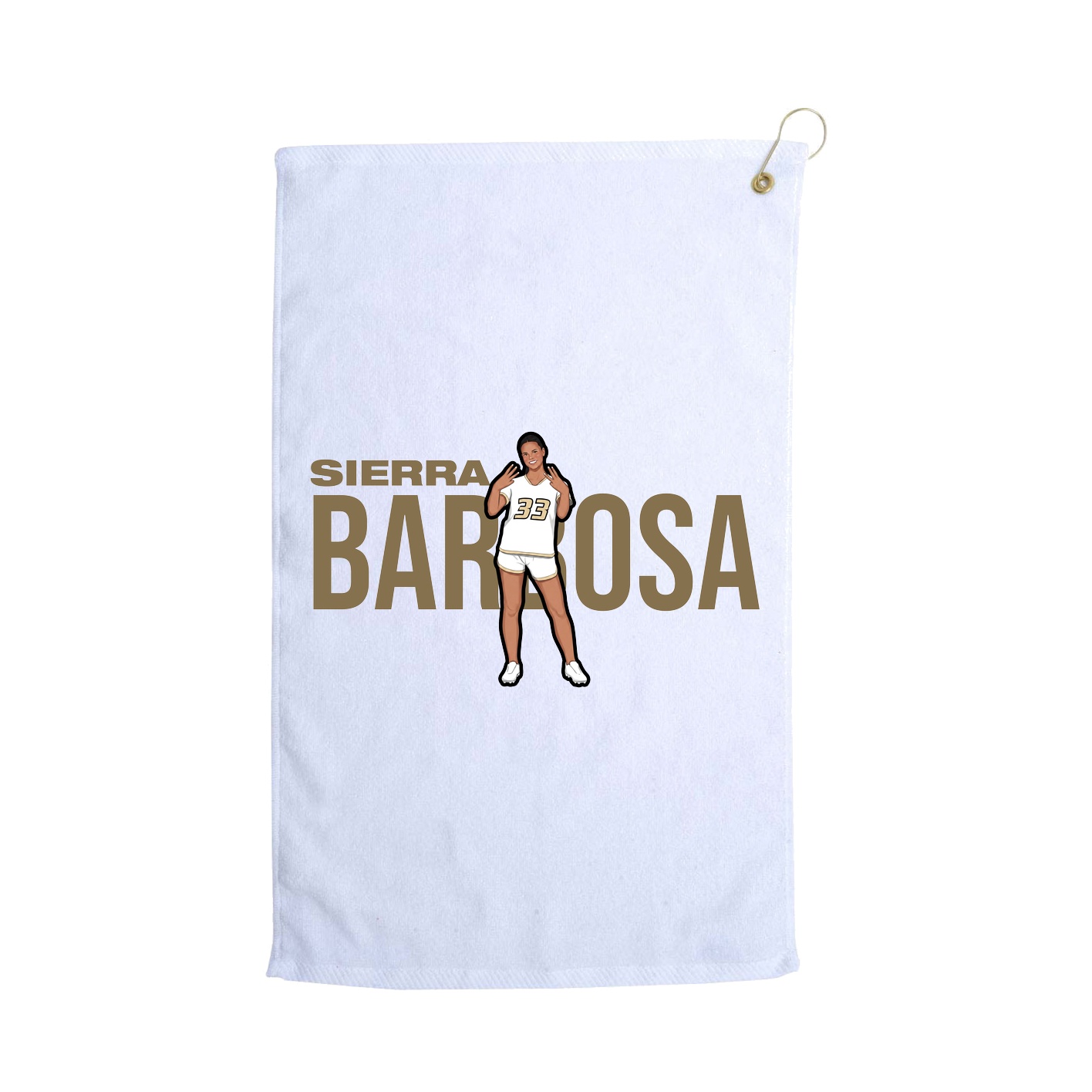 Golf Towel — Player Name in White