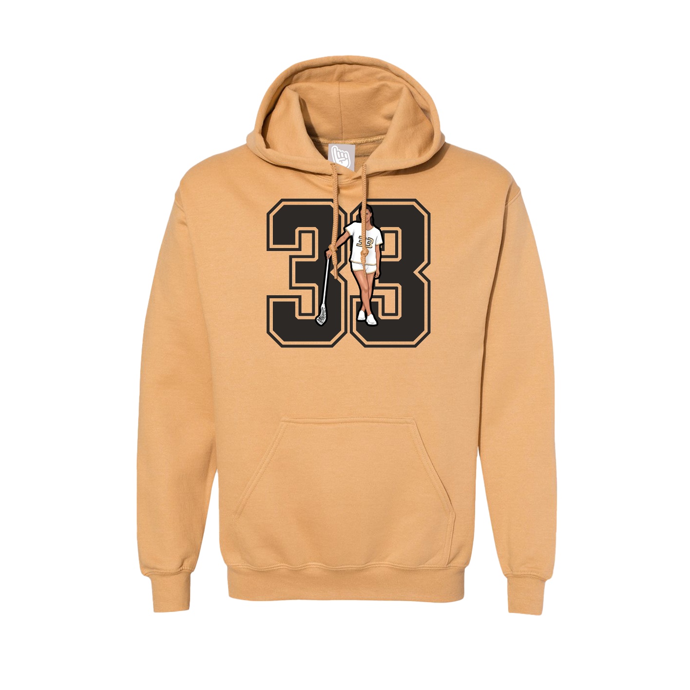 Hoodie — Number in Vegas Gold