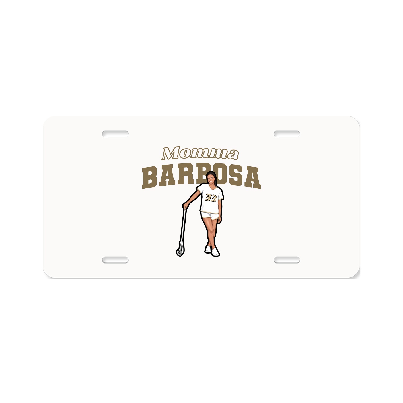 License Plate — Mothers Day Block in Classic