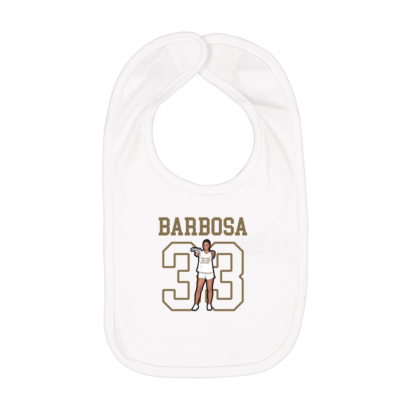 Infant Bib — Shirsey in White