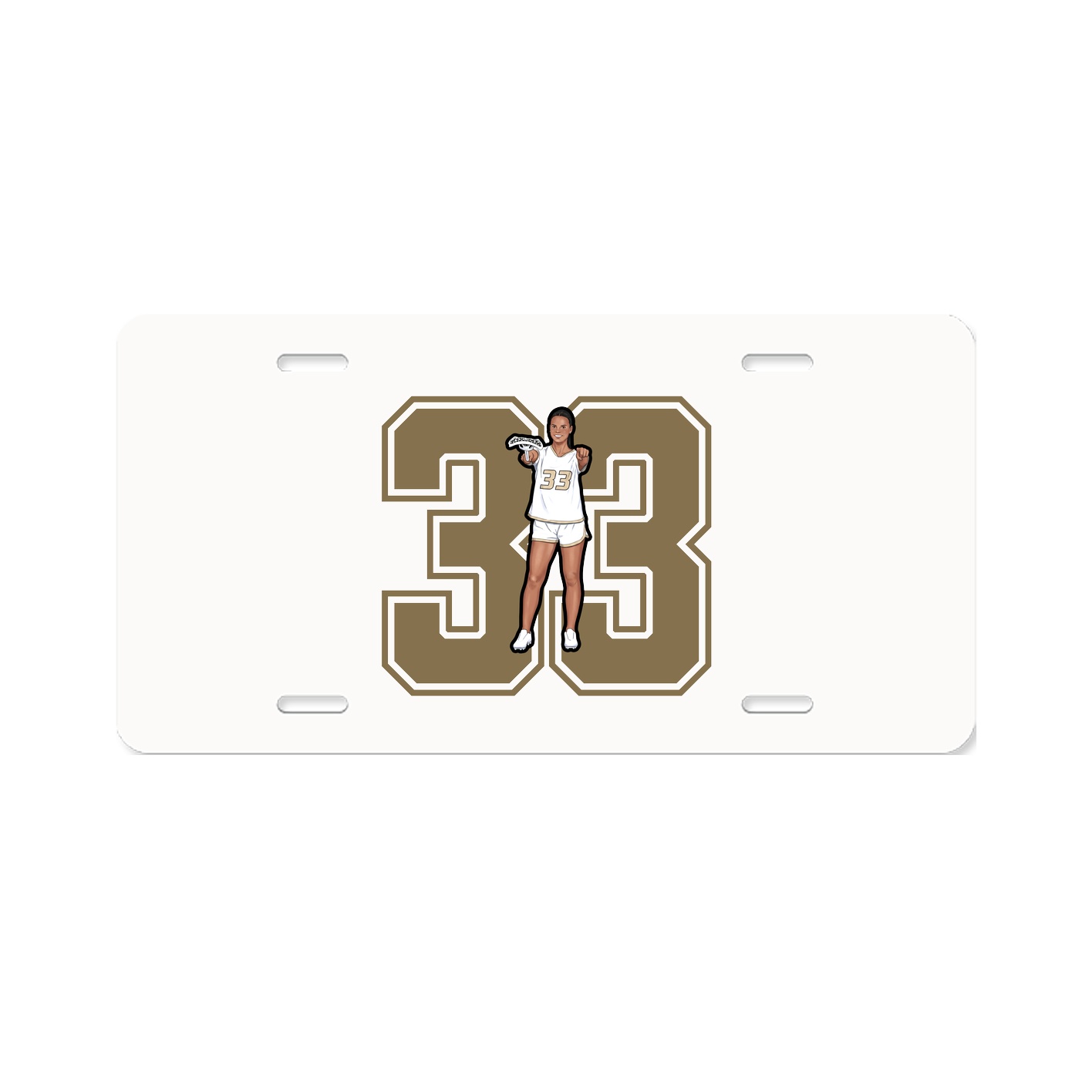 License Plate — Number in Classic