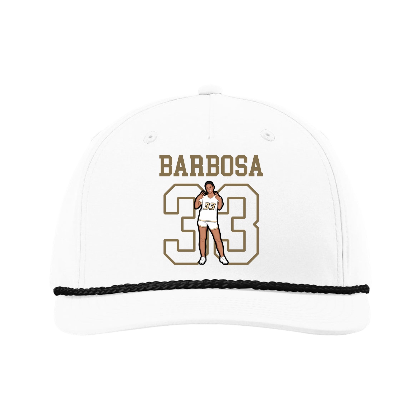 Five-Panel Classic Rope Cap — Shirsey in White