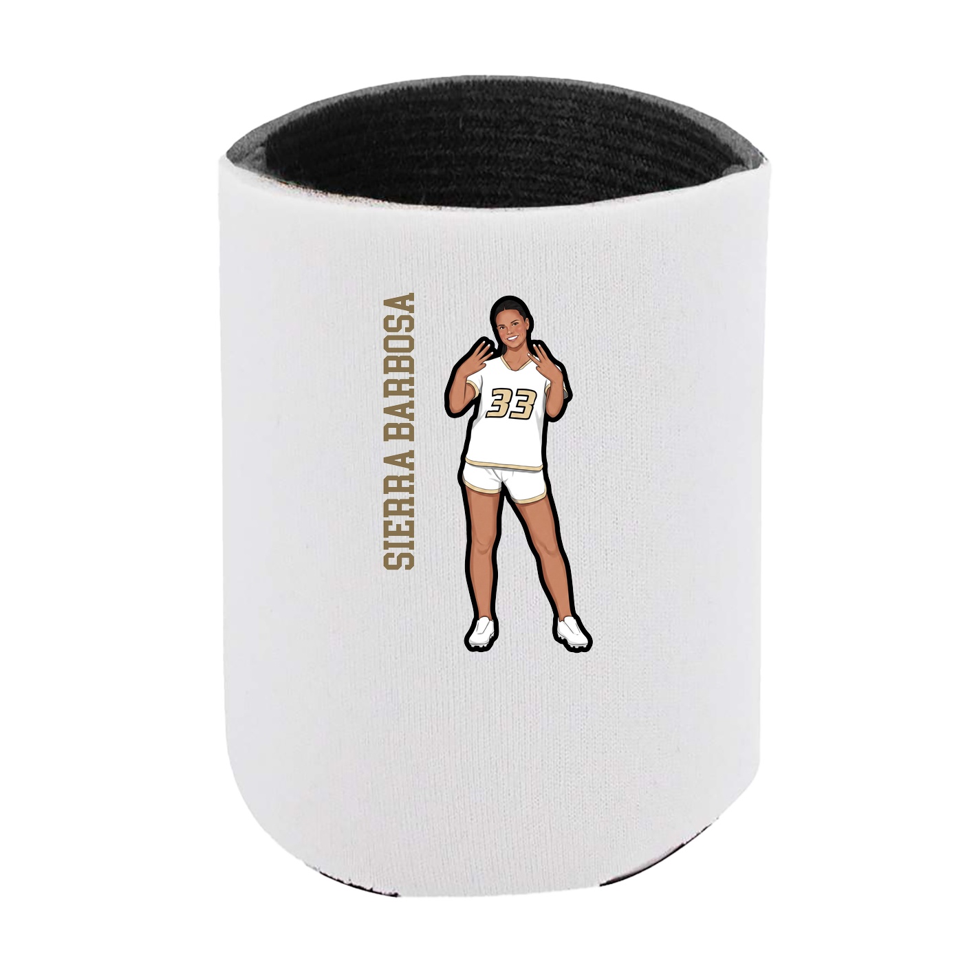 Can Holder — Name Vertical in White