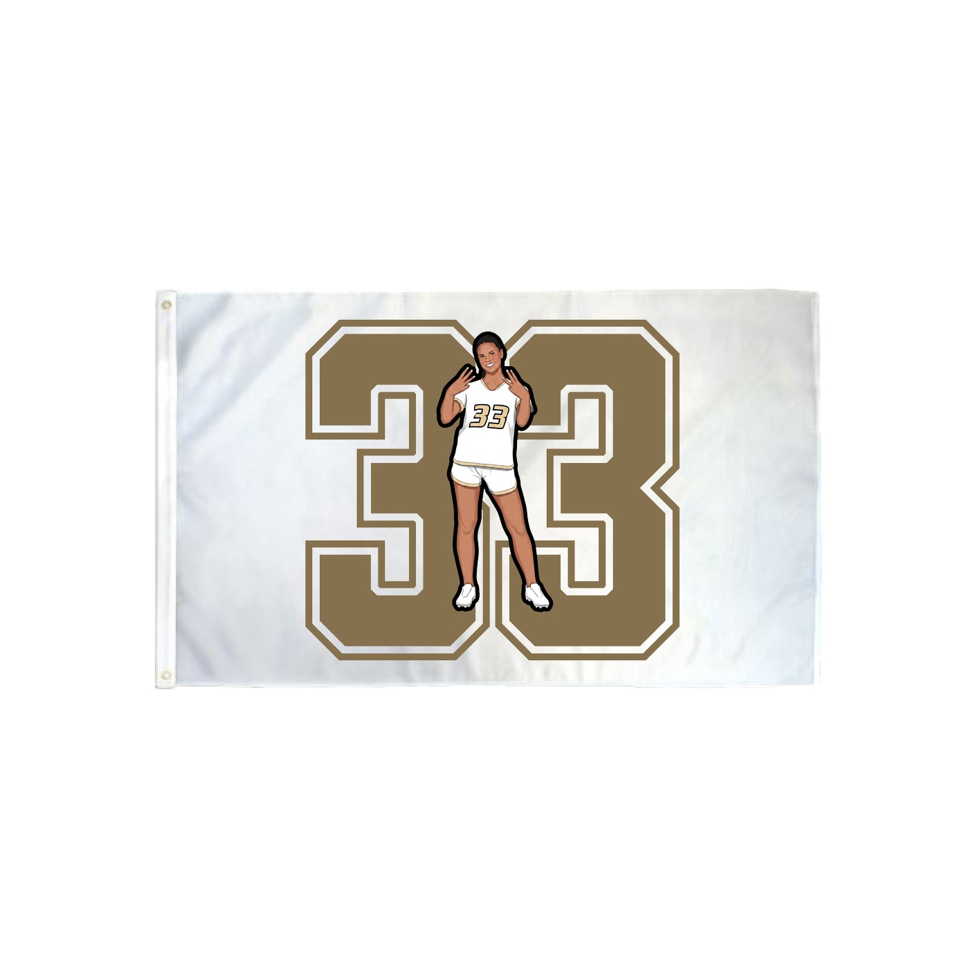 3x5 Flag — Number in Classic