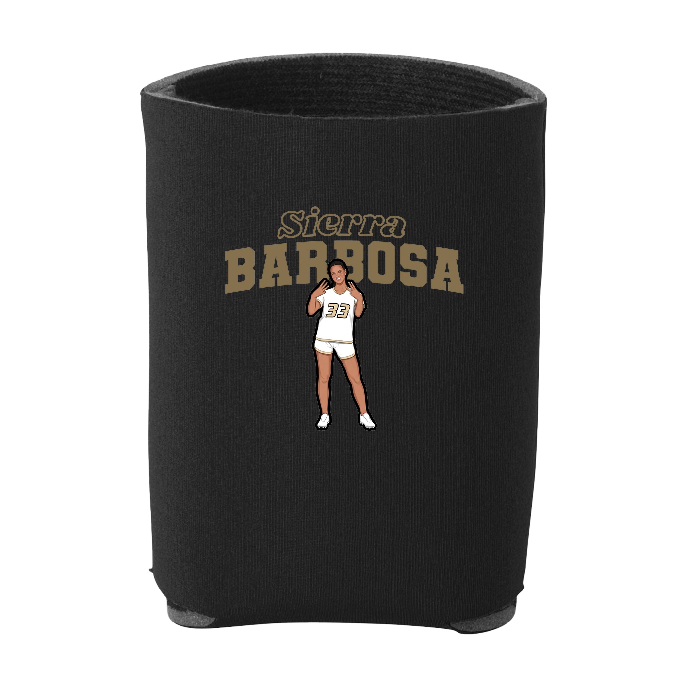 Can Holder — Name Arch in Black