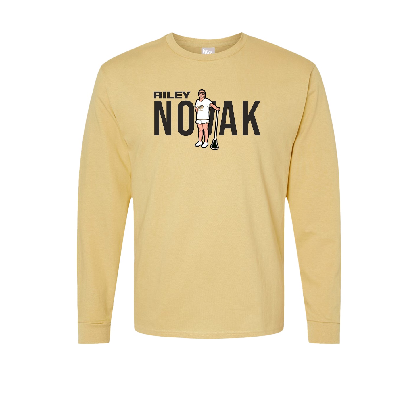 Long Sleeve Tee — Player Name in Vegas Gold