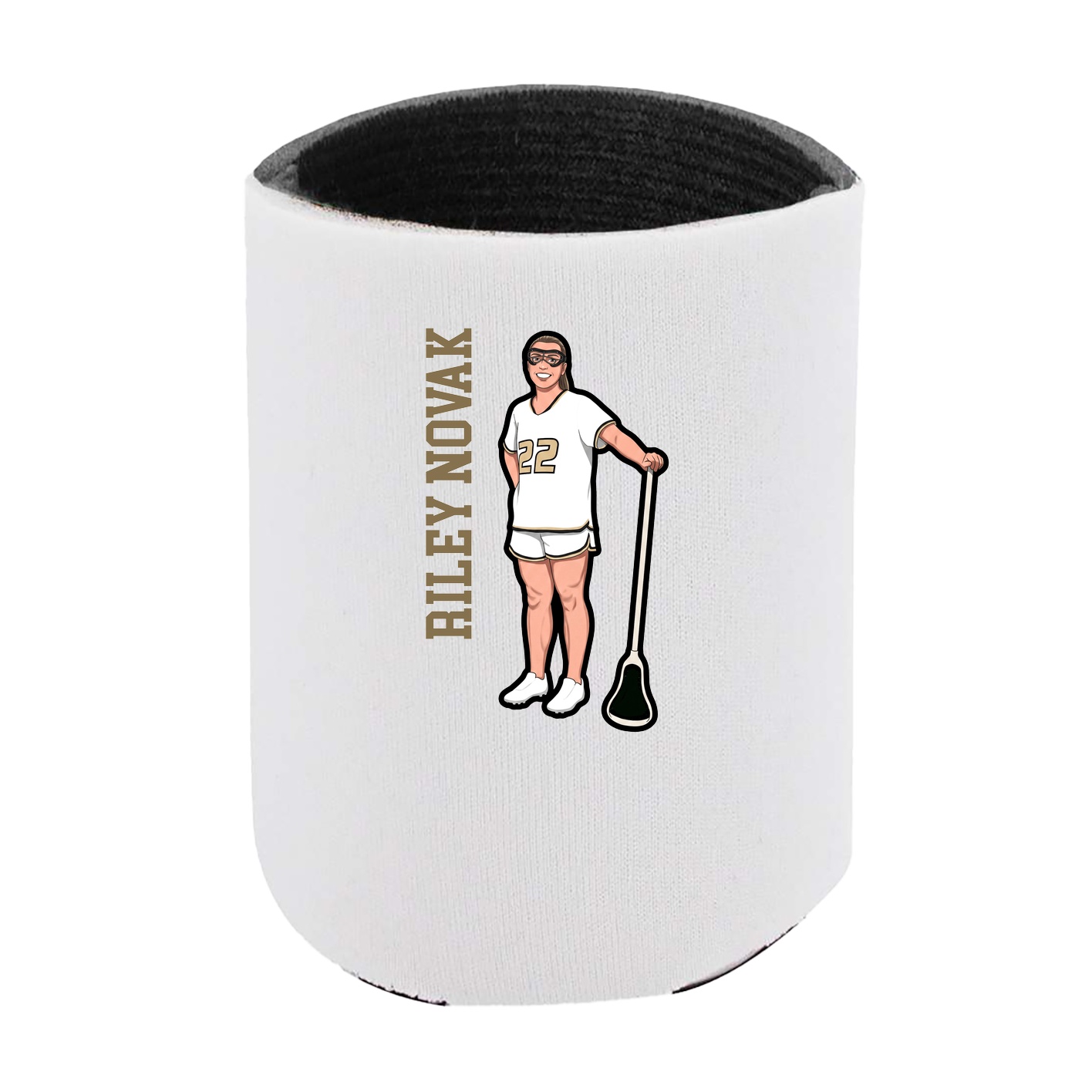 Can Holder — Name Vertical in White