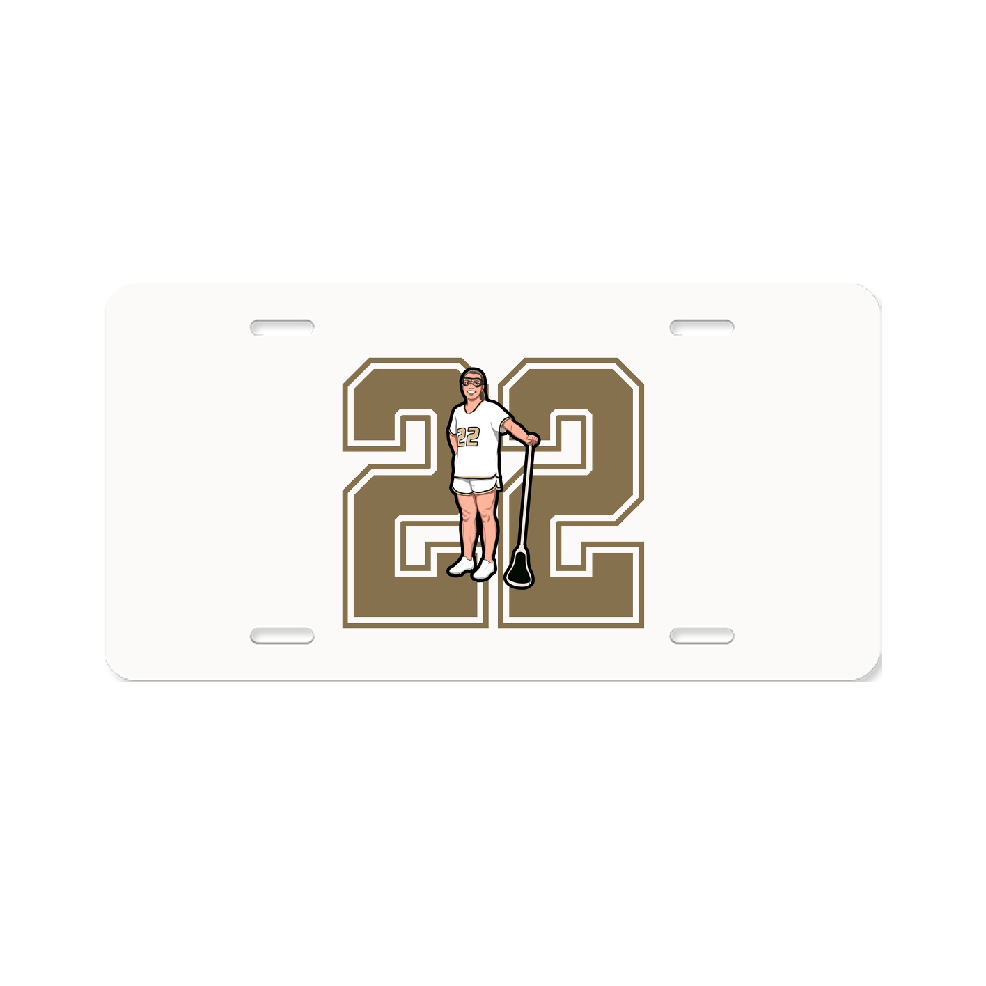 License Plate — Number in Classic