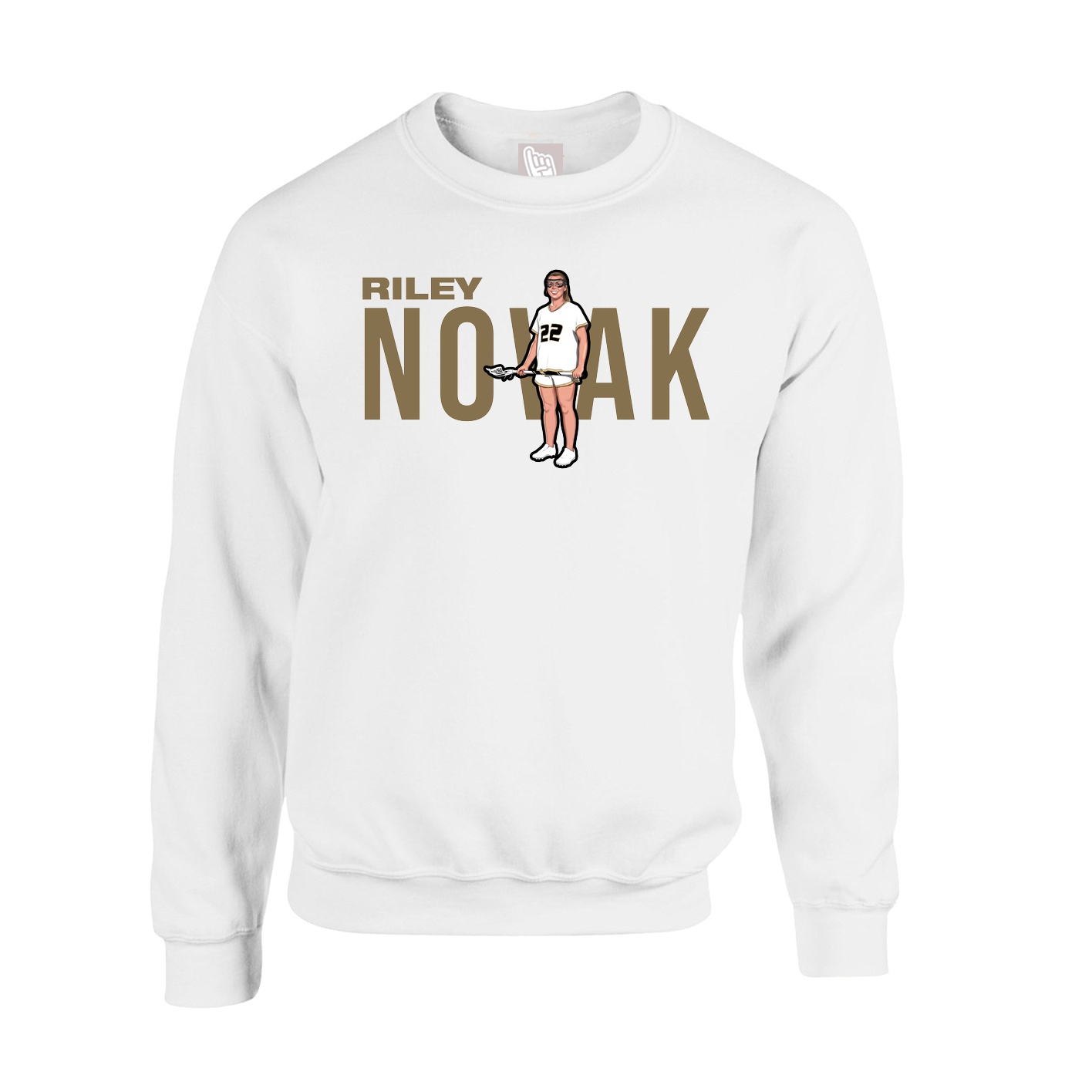 Fleece Crew — Player Name in White