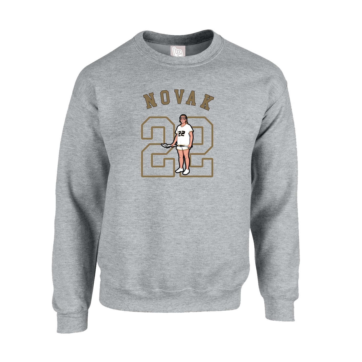 Fleece Crew — Shirsey Arch in Grey