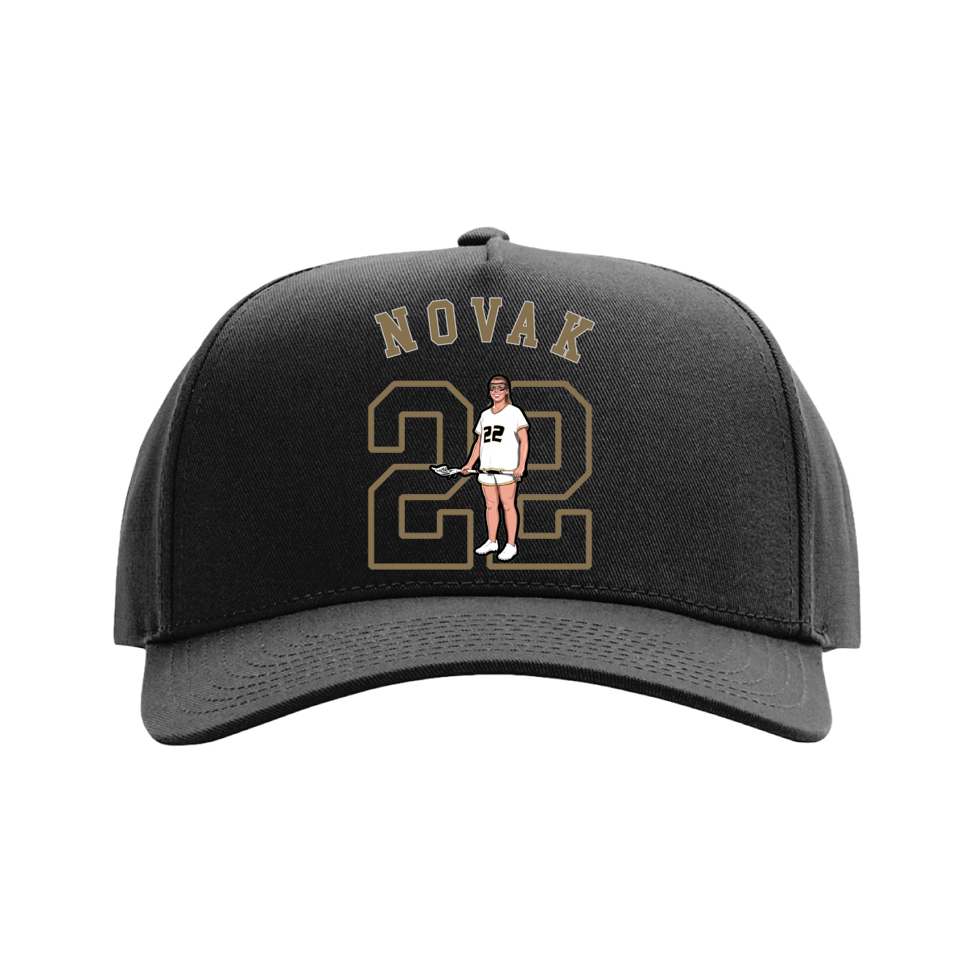 Full Fabric Five-Panel Champ Cap