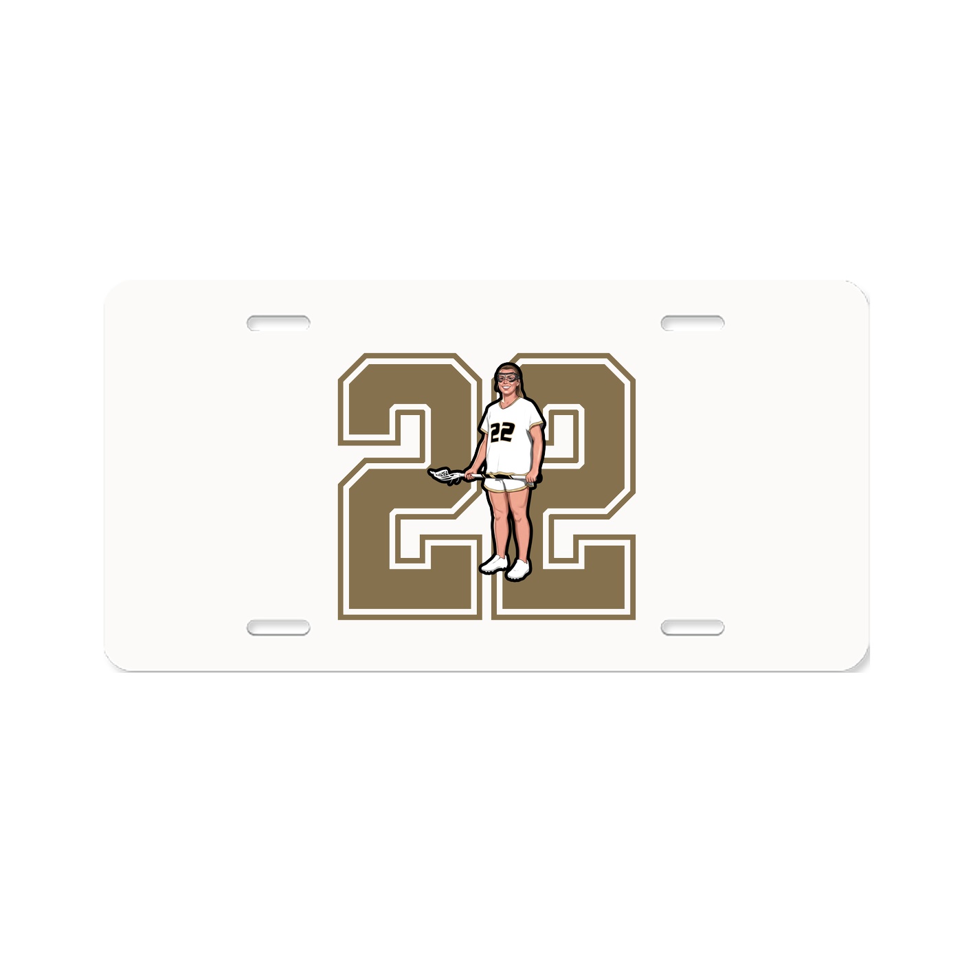 License Plate — Number in Classic