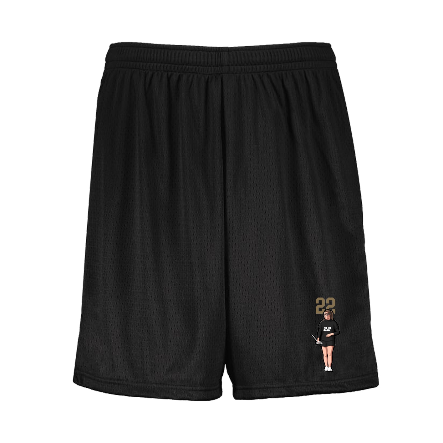 Shorts — Number Top in Black