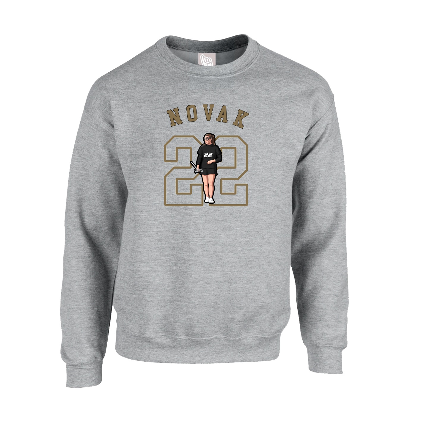 Fleece Crew — Shirsey Arch in Grey