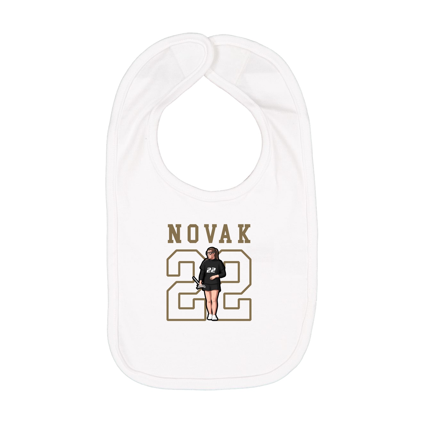Infant Bib — Shirsey in White