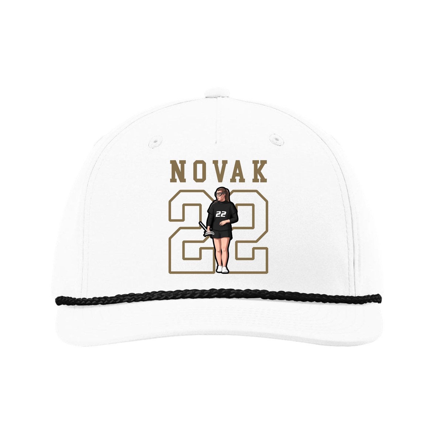 Five-Panel Classic Rope Cap — Shirsey in White