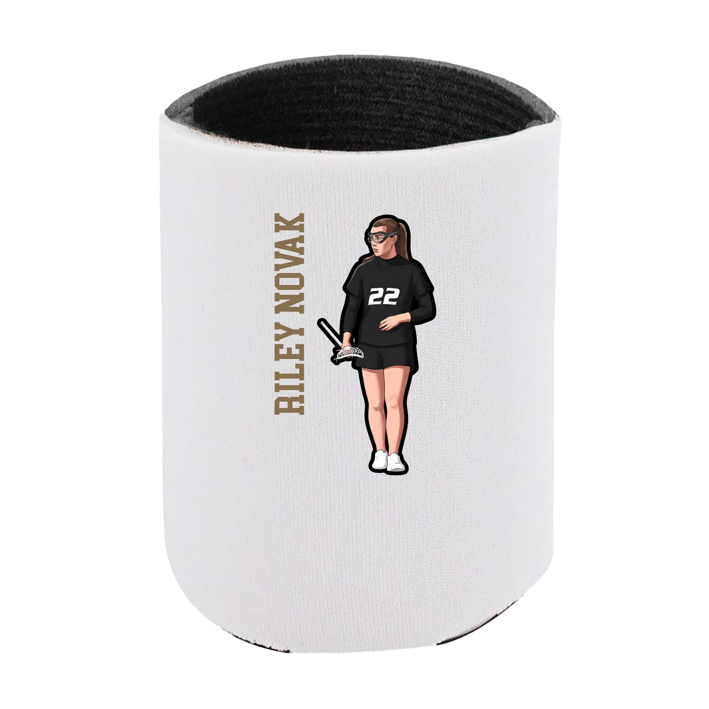 Can Holder — Name Vertical in White