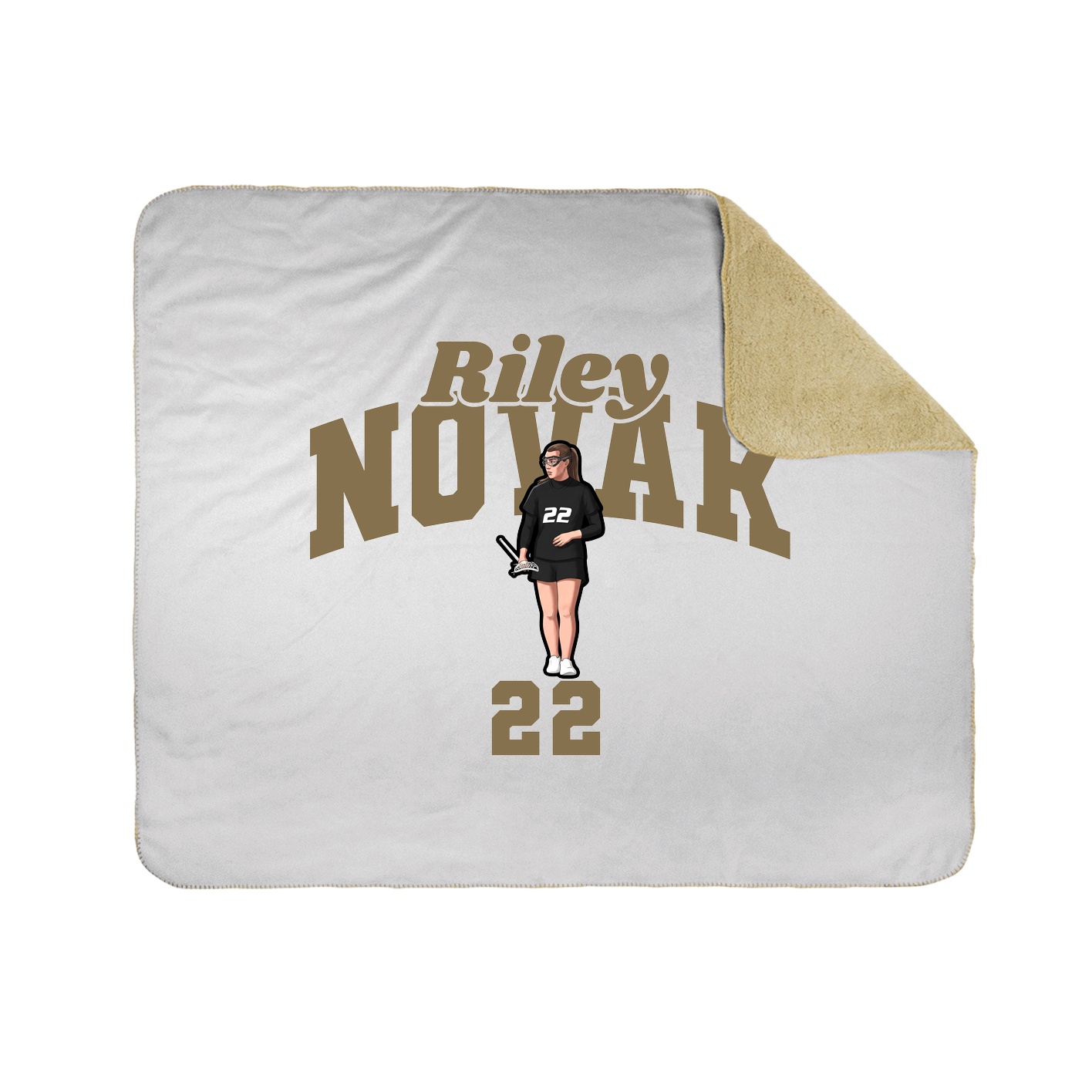 Throw Blanket — Signature Arch in White