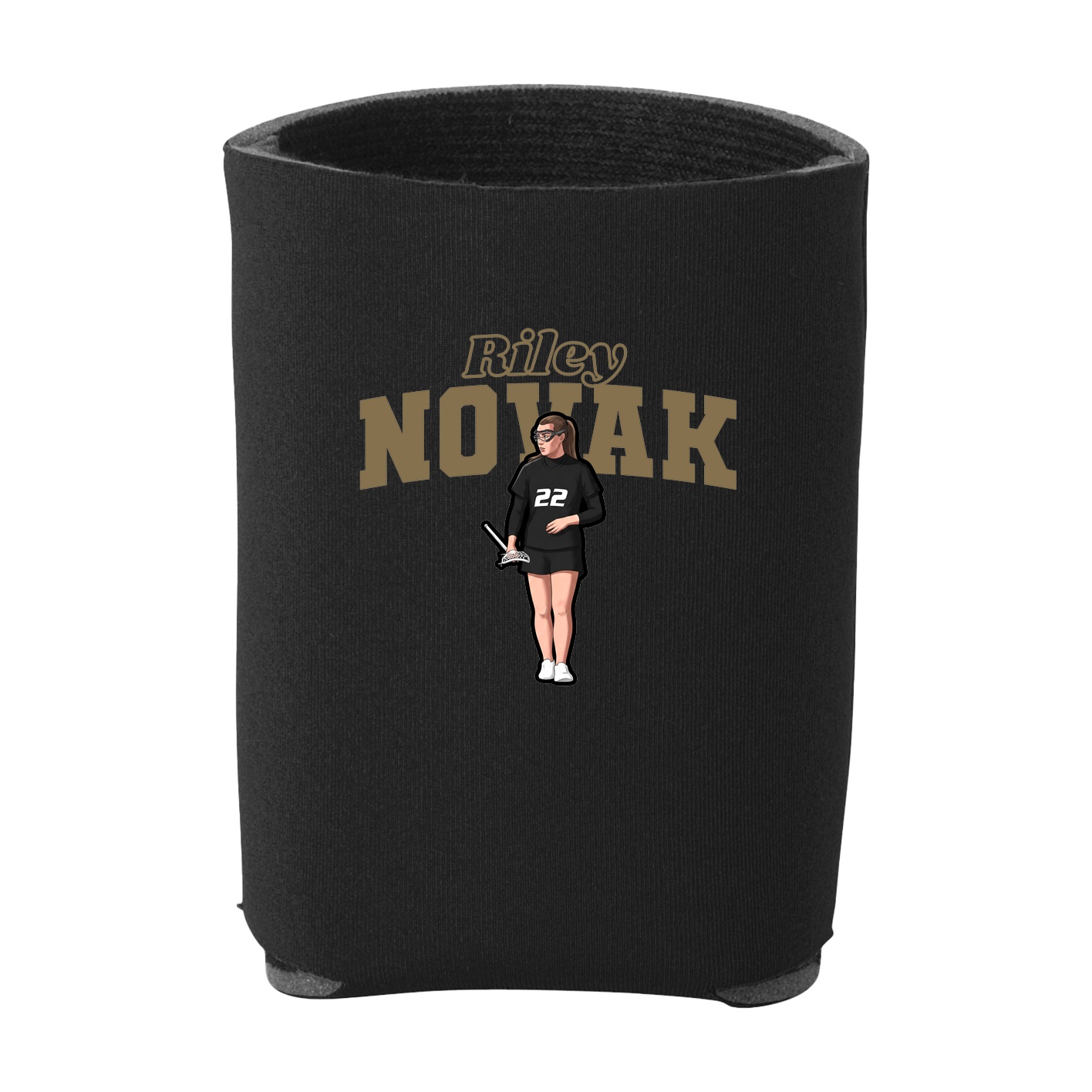Can Holder — Name Arch in Black