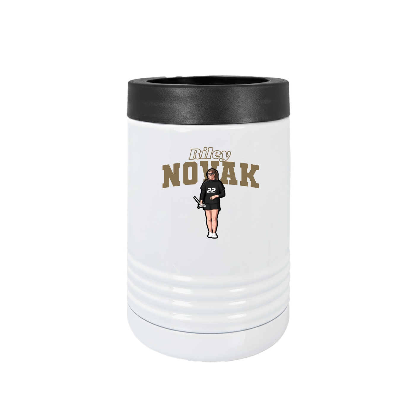 Beverage Holder — Name Arch in White