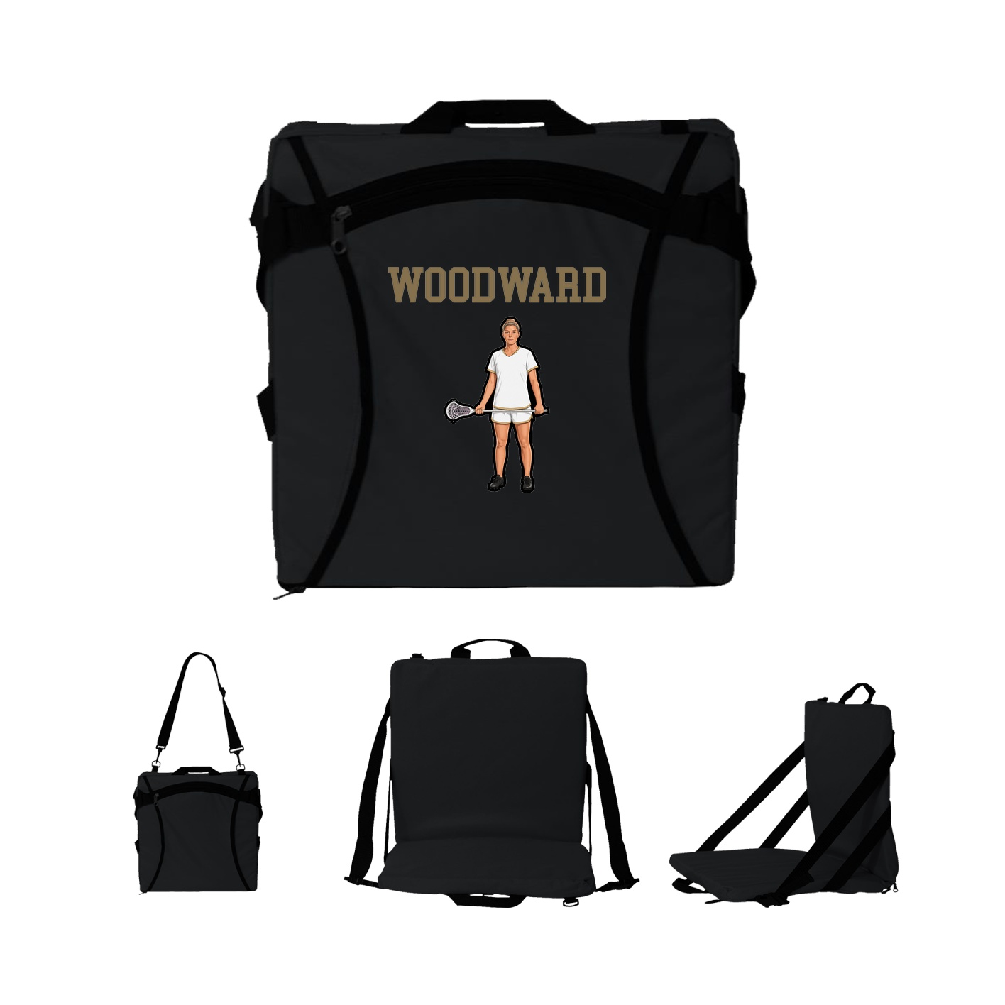 Folding Stadium Seat — Shirsey in Black