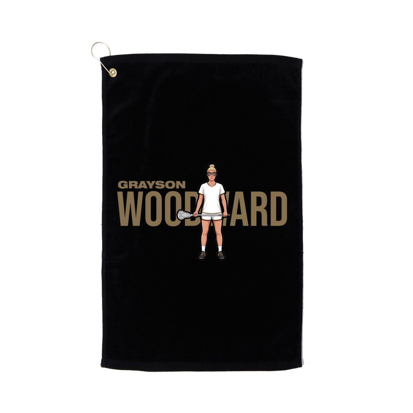 Golf Towel — Player Name in Black