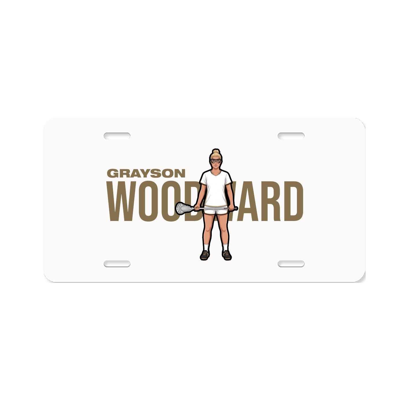 License Plate — Player Name in Classic