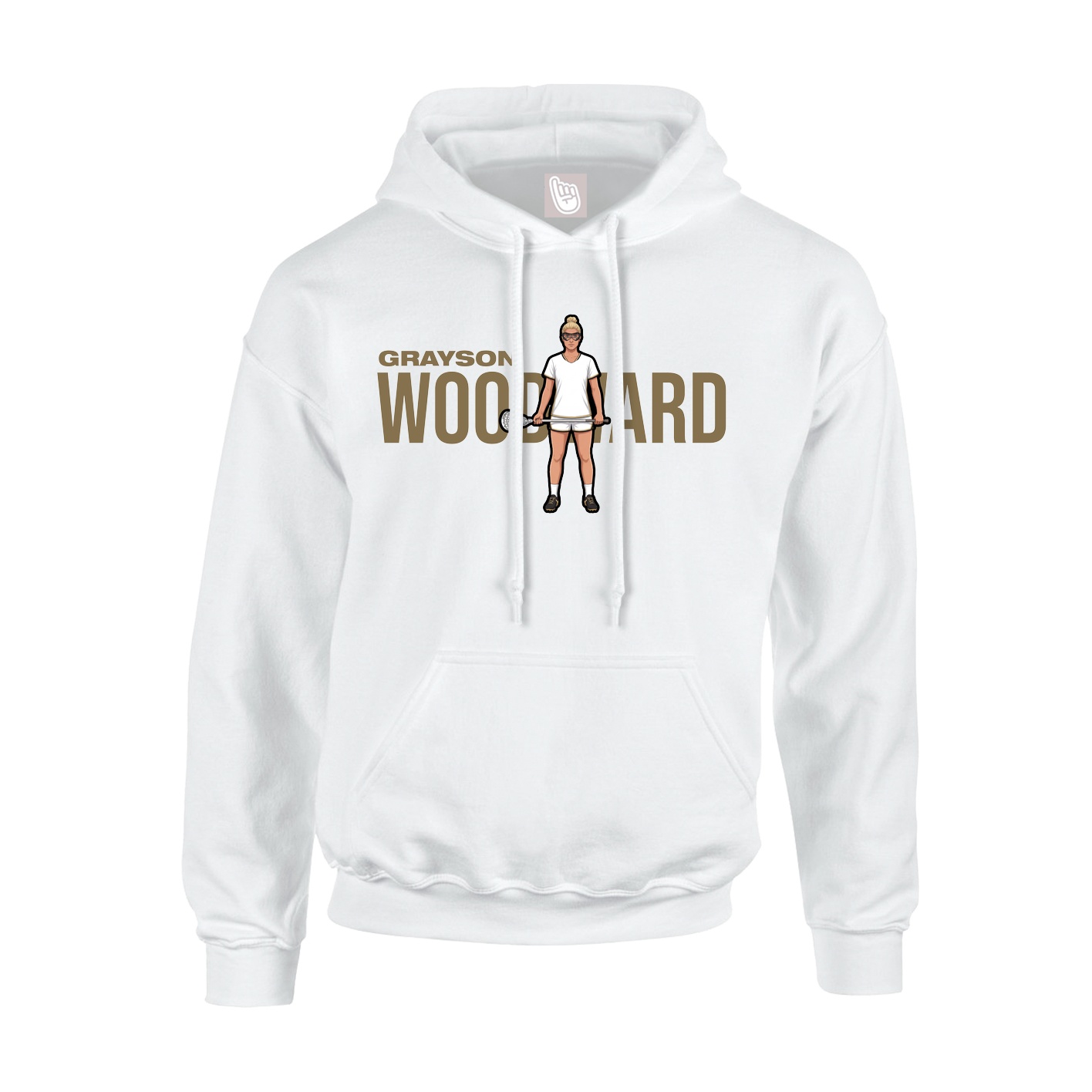 Hoodie — Player Name in White