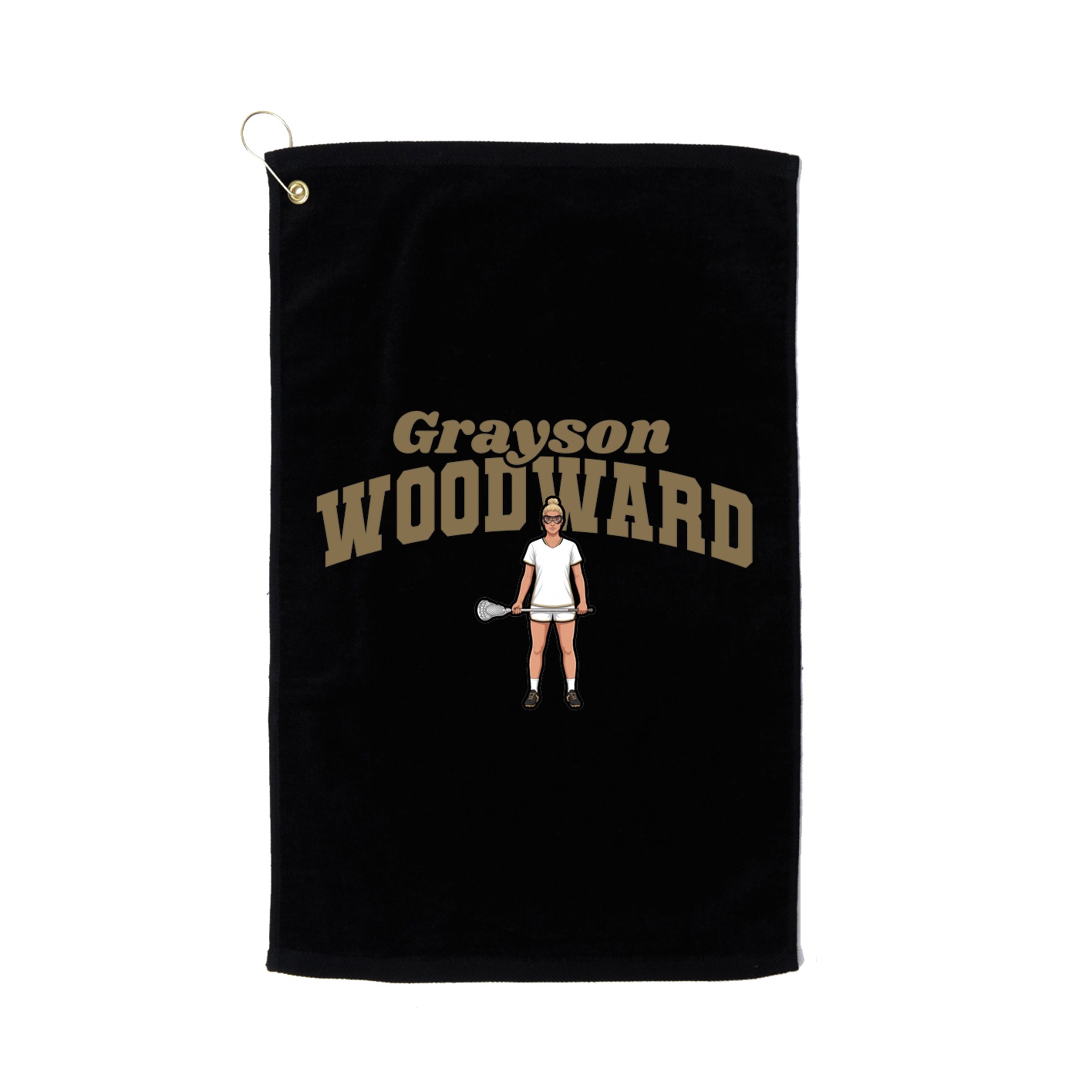 Golf Towel — Signature Arch in Black