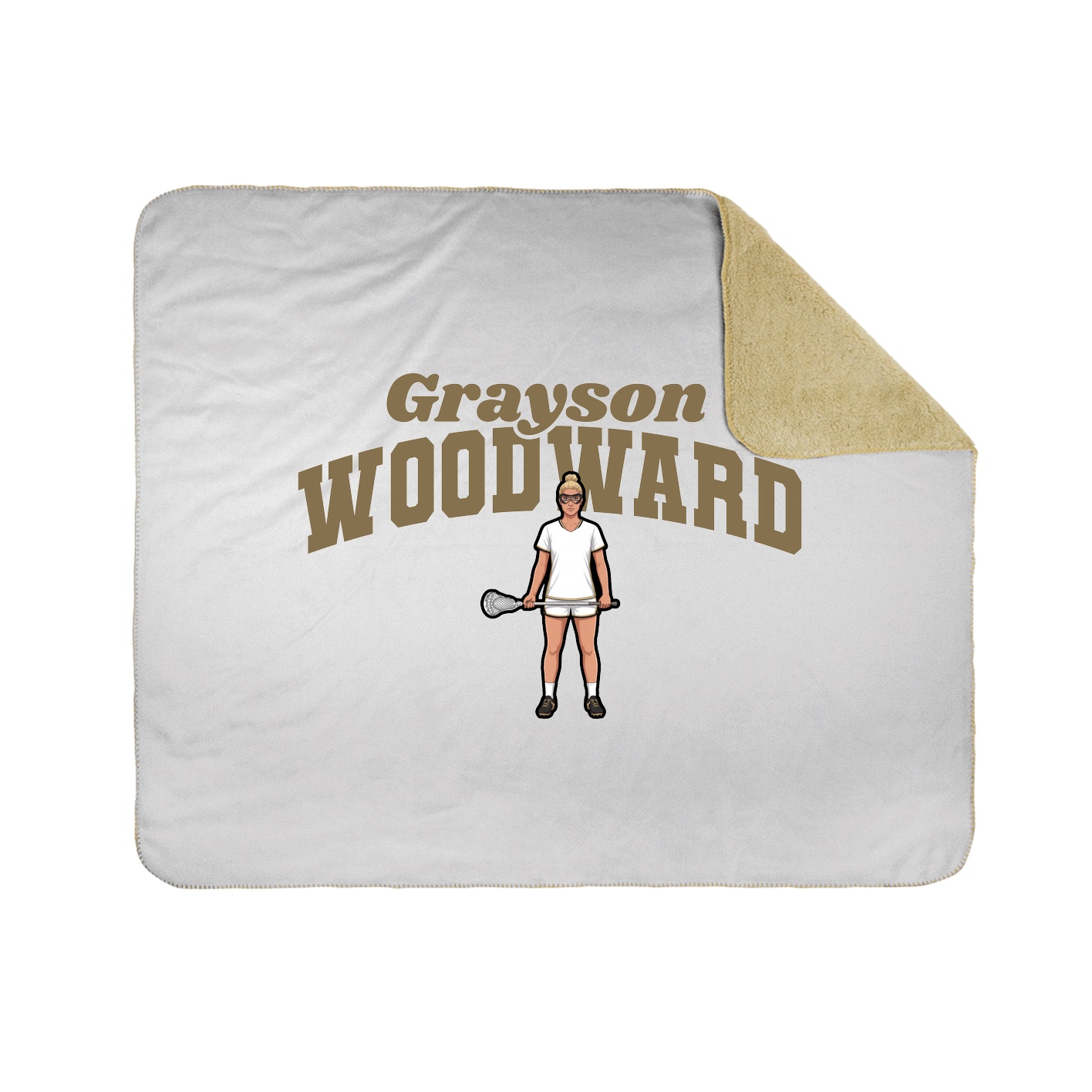 Throw Blanket — Signature Arch in White