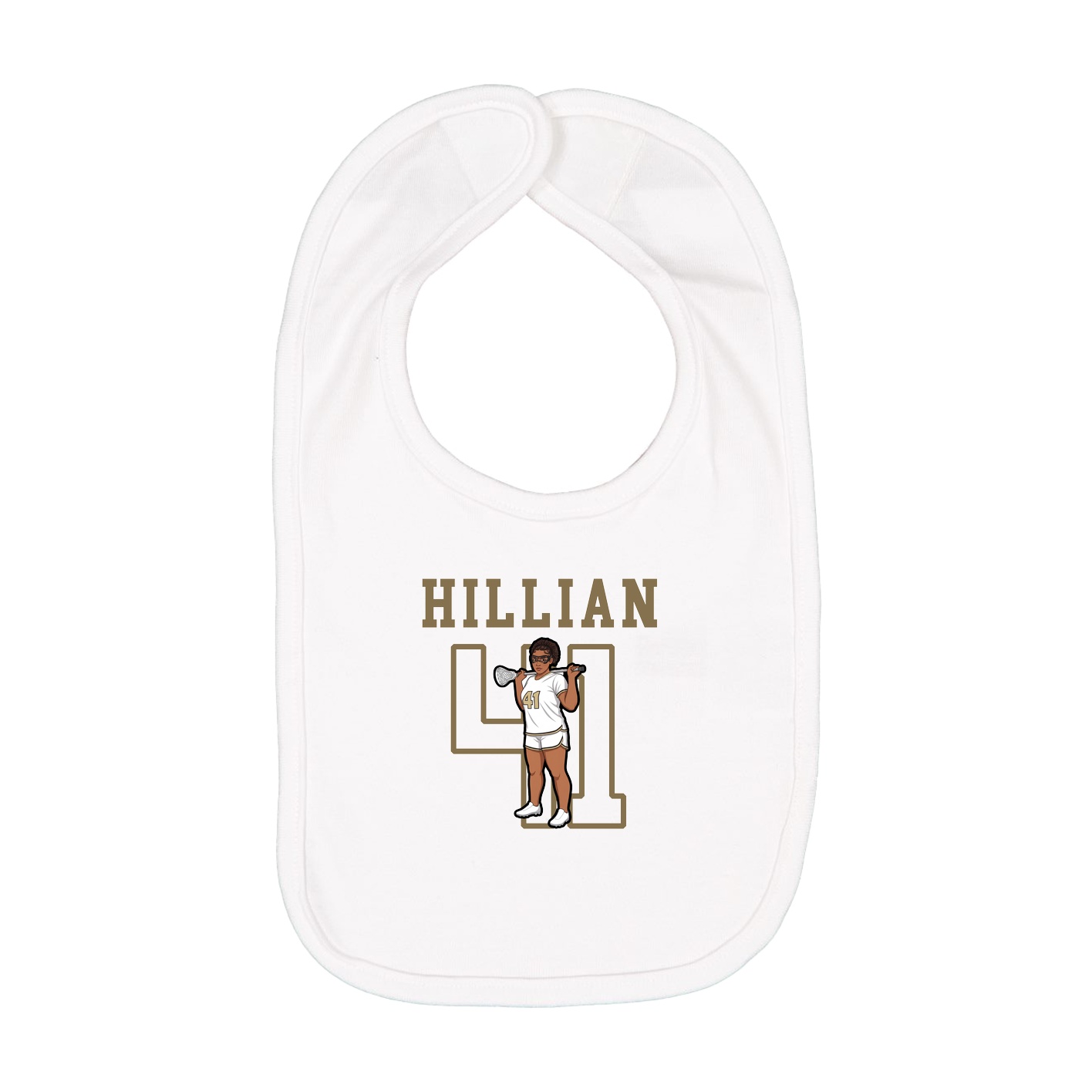 Infant Bib — Shirsey in White