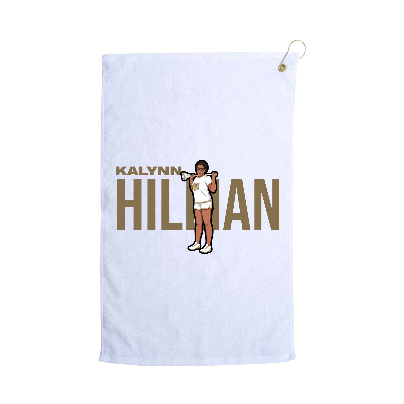 Golf Towel — Player Name in White