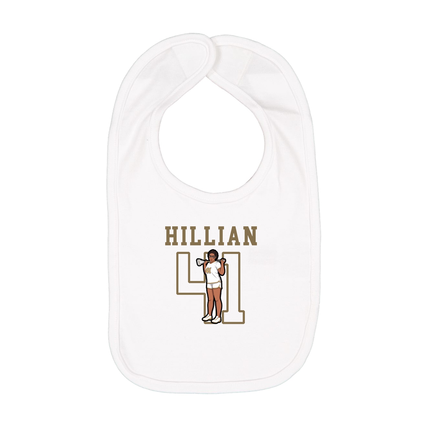 Infant Bib — Shirsey in White