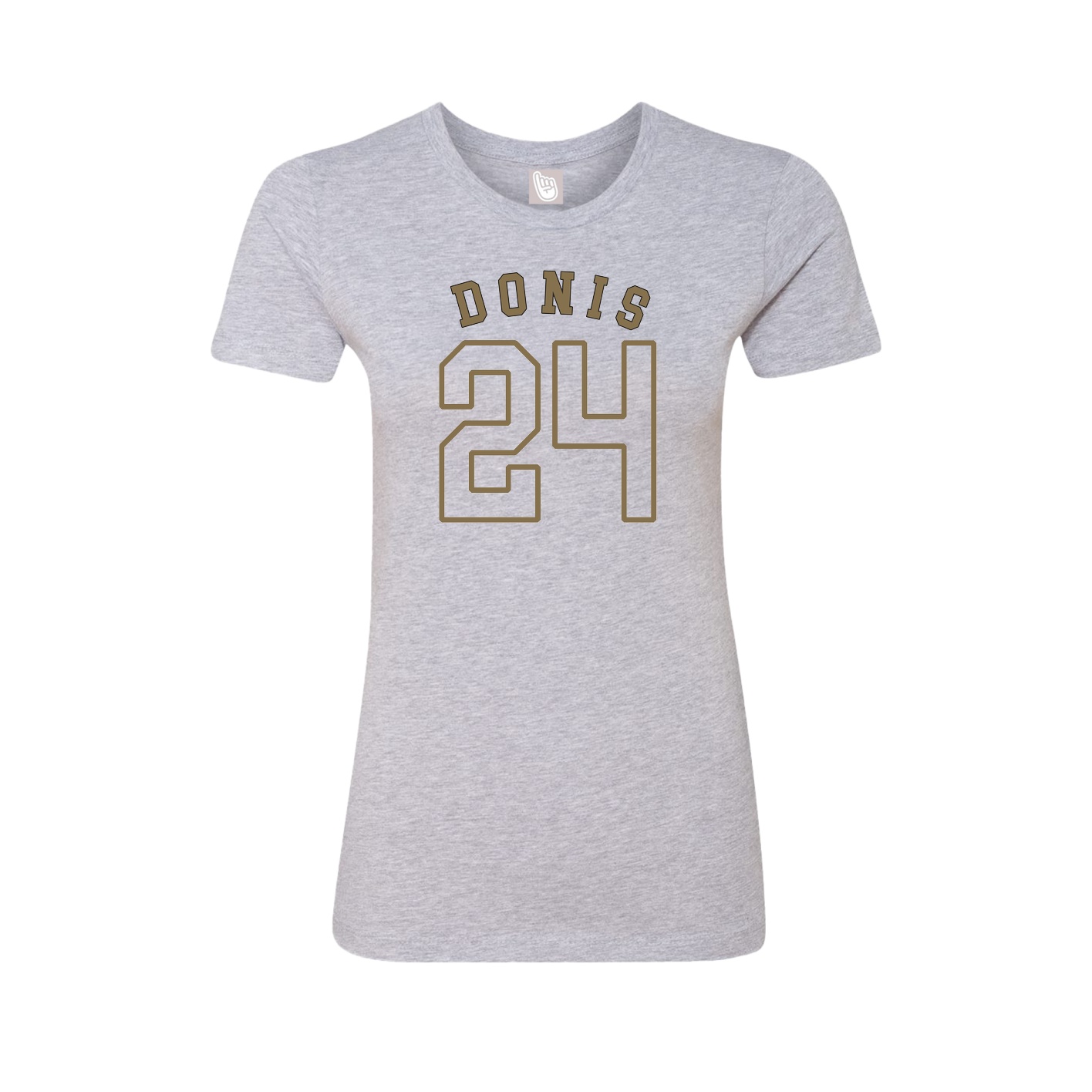 Fitted Women's Tee — Shirsey Arch in Grey