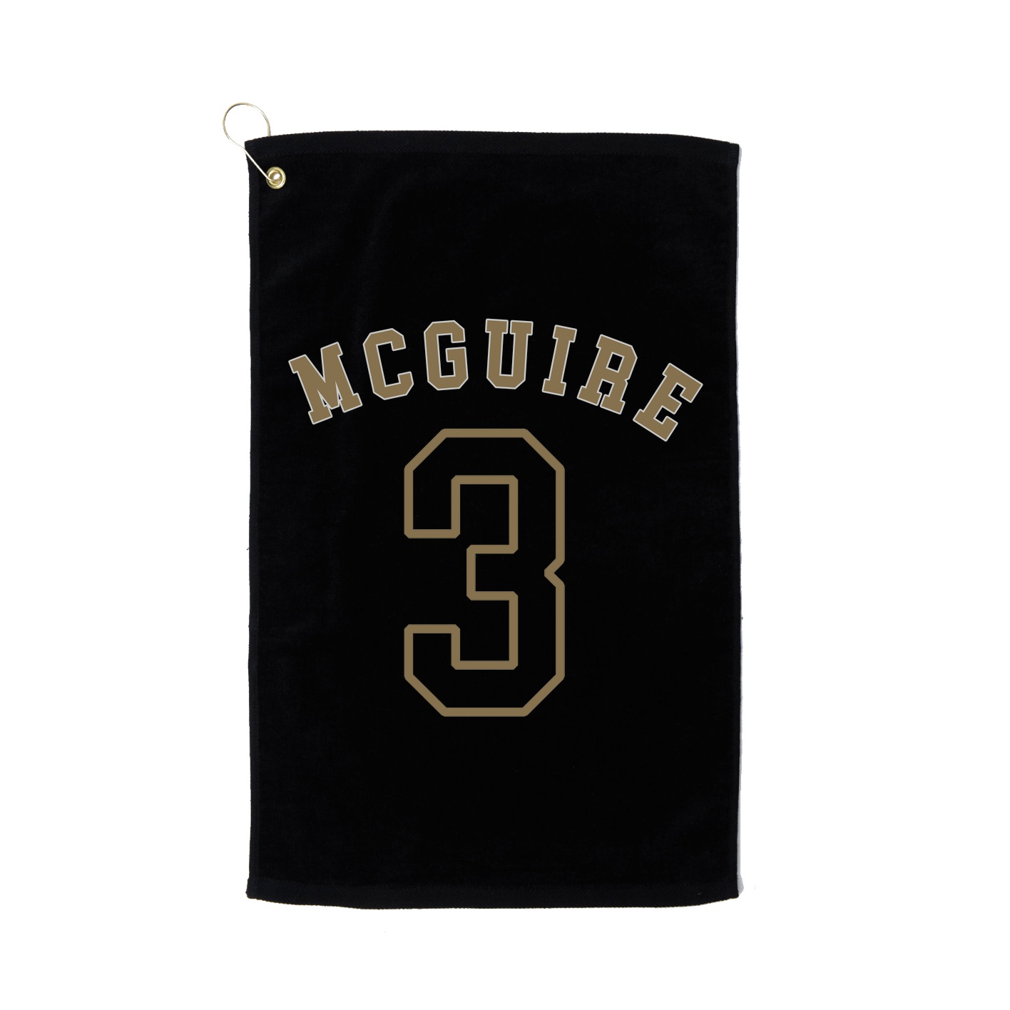 Golf Towel — Shirsey Arch in Black