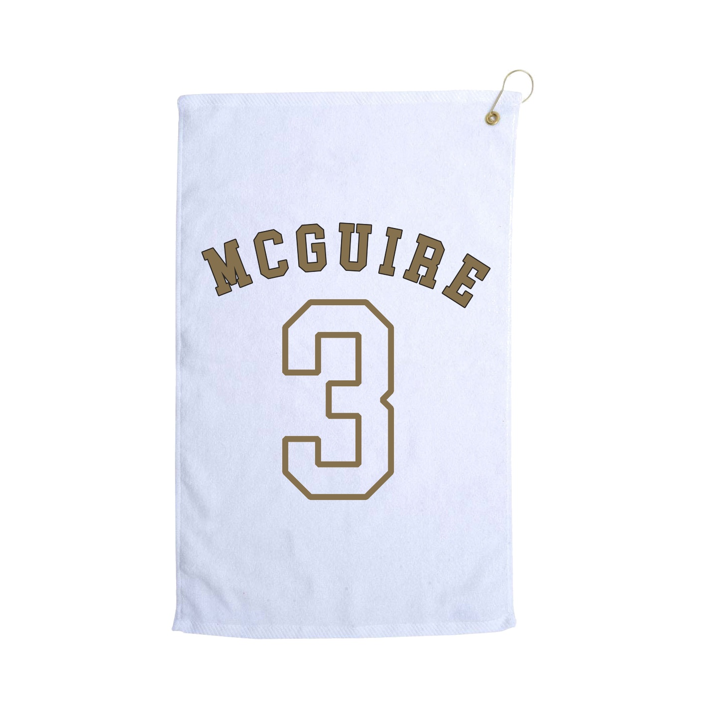 Golf Towel — Shirsey Arch in White