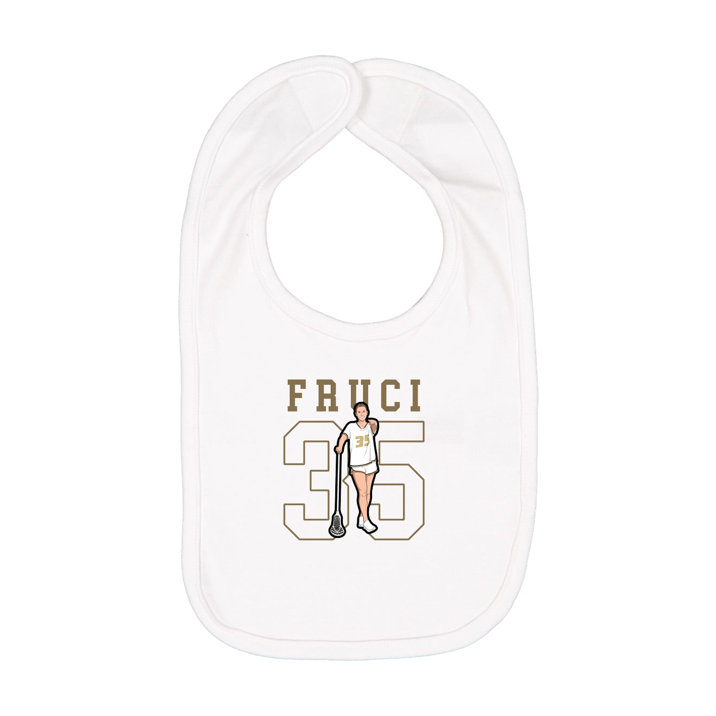 Infant Bib — Shirsey in White