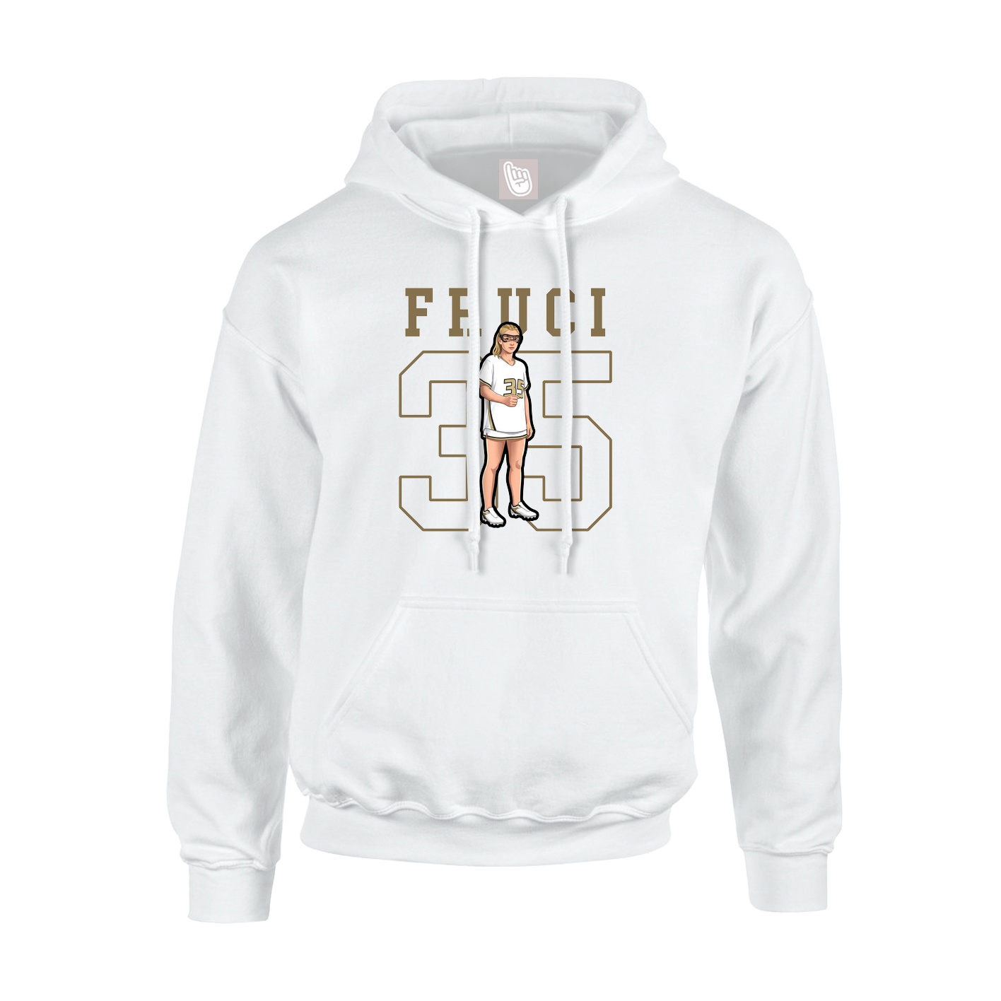 Hoodie — Shirsey in White