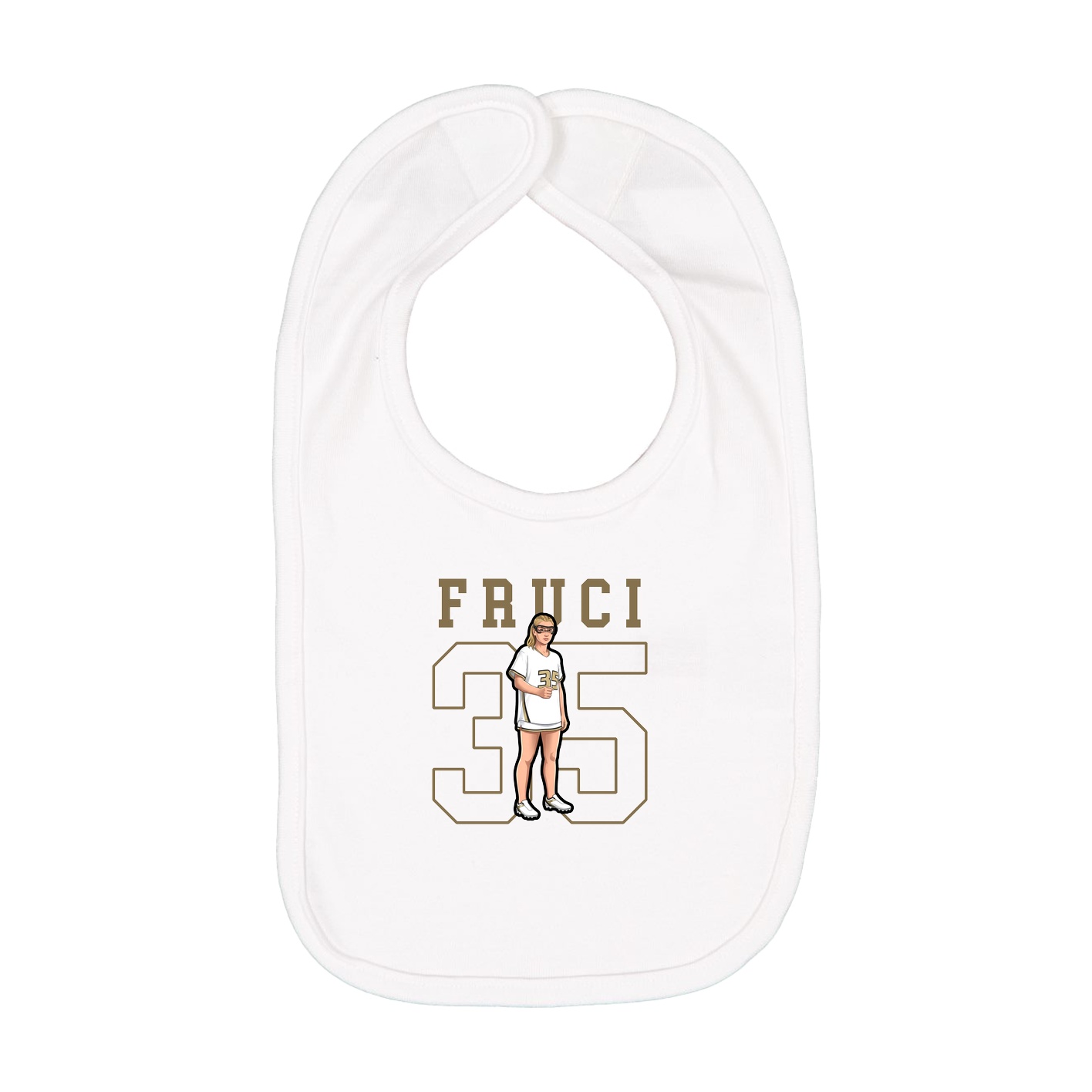 Infant Bib — Shirsey in White