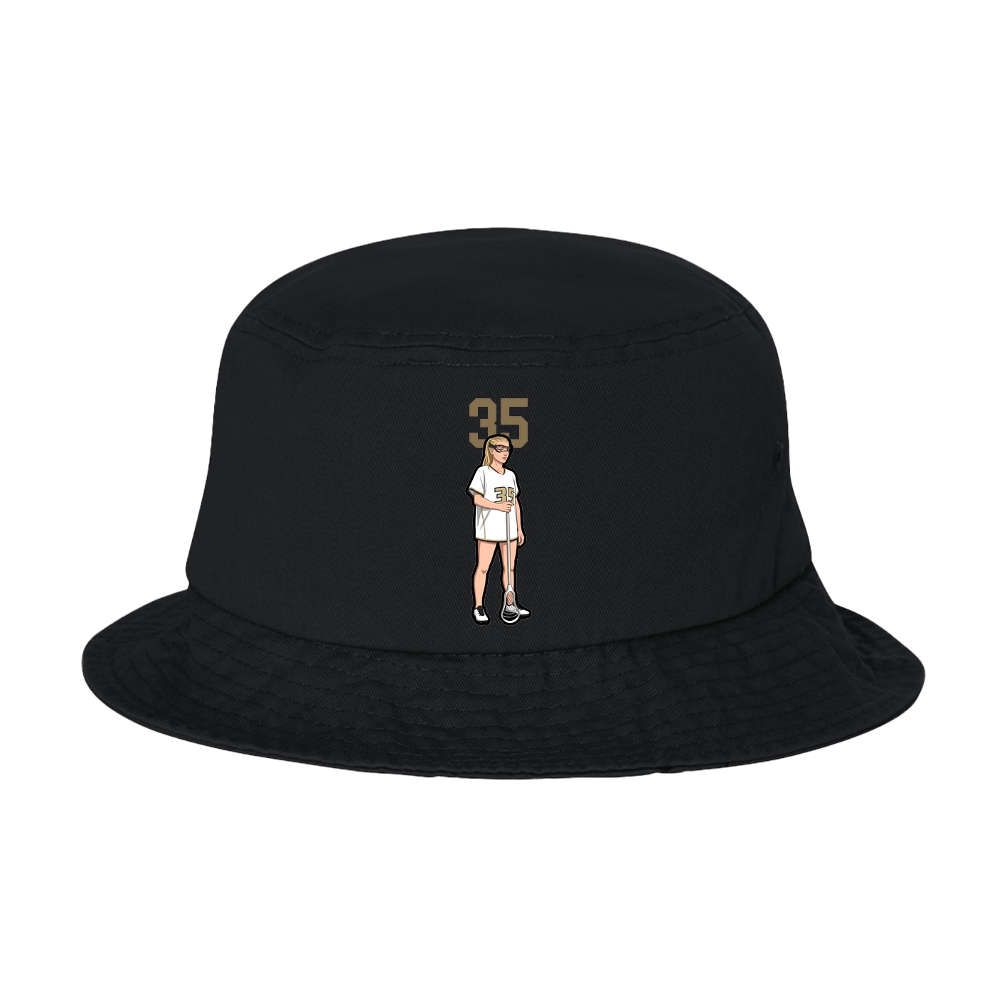 Bucket Cap — Number Top in Black