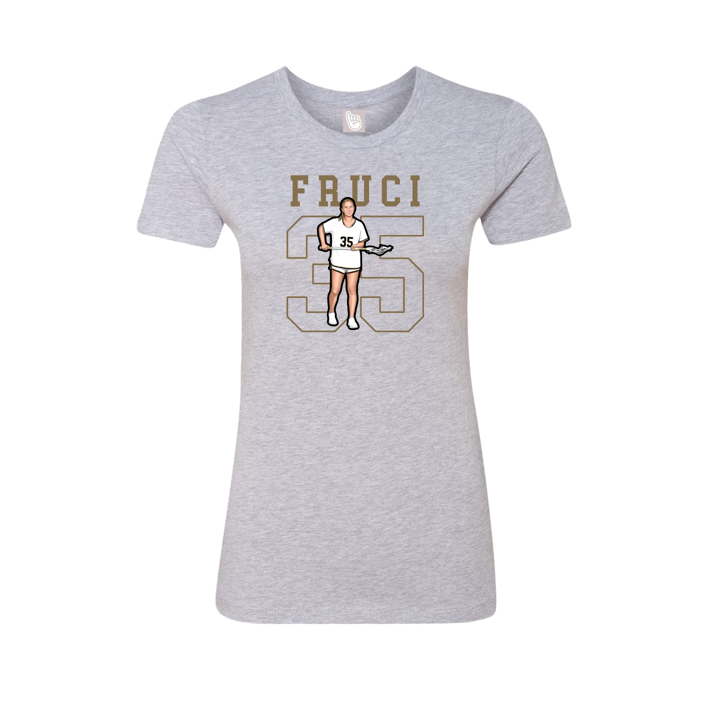 Fitted Women's Tee — Shirsey in Grey