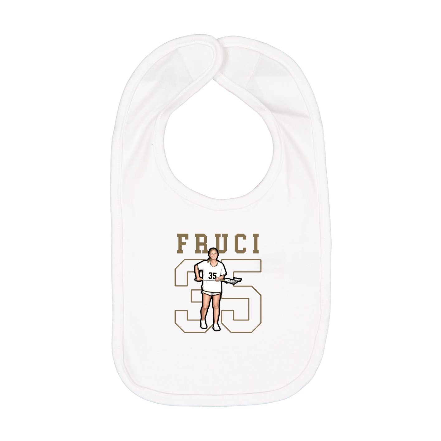 Infant Bib — Shirsey in White