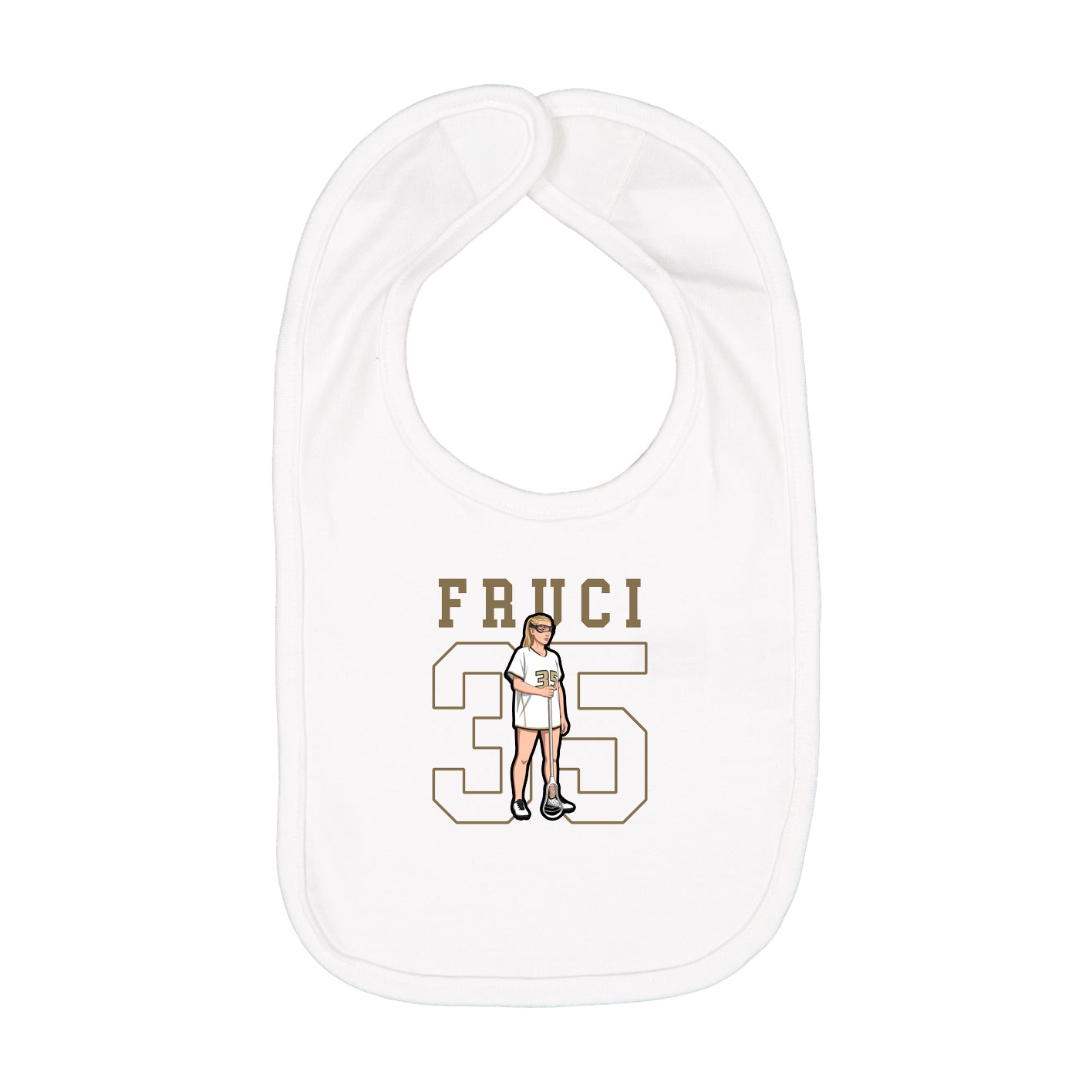 Infant Bib — Shirsey in White