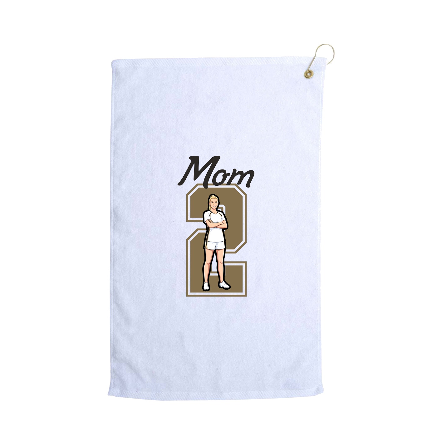 Golf Towel — Mothers Day Shirsey in White