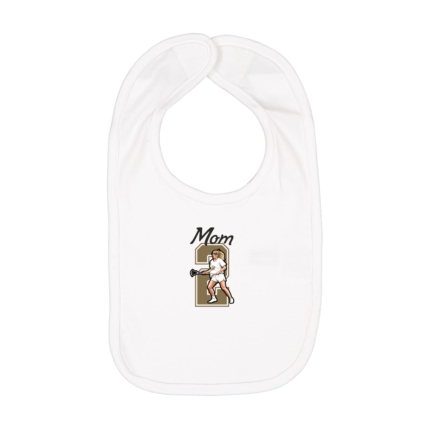Infant Bib — Mothers Day Shirsey in White
