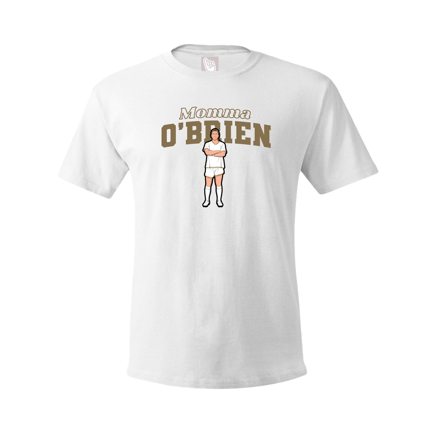 Youth Tee — Mothers Day Block in White