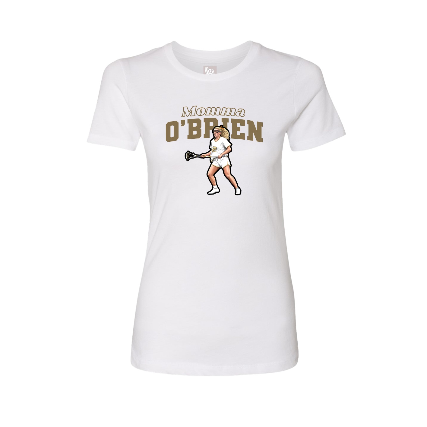 Womens Tee — Mothers Day Block in White