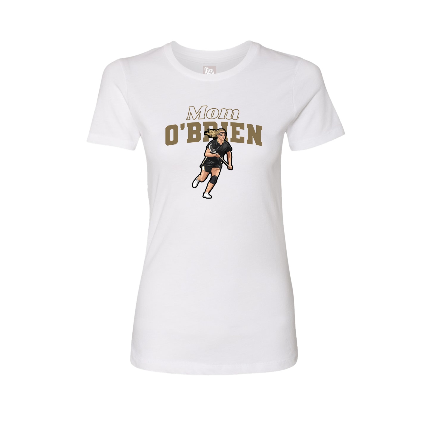 Womens Tee — Mothers Day Block in White
